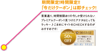 注目度NO.1!!季節に合わせた旬のクーポン特集を掲載! 毎月、編集部がイチオシする季節にピッタリなクーポンをご紹介!Buzz★TOKUサイトはまずココからCHECK!